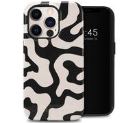 Selencia Coque arrière Vivid pour iPhone 14 Pro - Art Wave Black