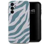 Selencia Coque arrière Vivid pour Samsung Galaxy A15 (5G/4G) - Colorful Zebra Pine Blue