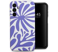 Selencia Coque arrière Vivid pour Samsung Galaxy A15 (5G/4G) - Modern Bloom Sapphire Blue