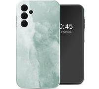 Selencia Coque arrière Vivid pour Samsung Galaxy A15 (5G) - Marble Grayed Jade