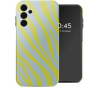 Selencia Coque arrière Vivid pour Samsung Galaxy A15 (5G) - Zebra Winter Sky Titanium Yellow
