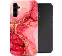 Selencia Coque arrière Vivid pour Samsung Galaxy A34 (5G) - Rosy Marble