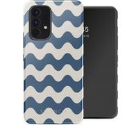 Selencia Coque arrière Vivid pour Samsung Galaxy A53 - Wave Vibes Classic Blue