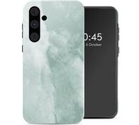 Selencia Coque arrière Vivid pour Samsung Galaxy A55 - Marble Grayed Jade