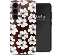 Selencia Coque arrière Vivid pour Samsung Galaxy S24 - Choco Flower Pop