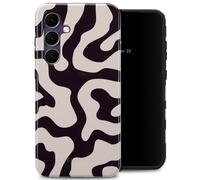 Selencia Coque arrière Vivid pour Samsung Galaxy S24 FE - Art Wave Black
