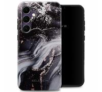 Selencia Selencia Coque arrière Vivid Tough Galaxy S24 FE Chic Marble Black Multicolore
