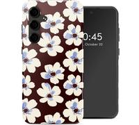 Selencia Coque arrière Vivid pour Samsung Galaxy S24 FE - Choco Flower Pop
