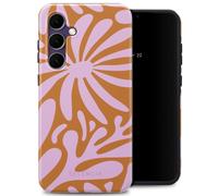Selencia Coque arrière Vivid pour Samsung Galaxy S24 FE - Modern Bloom Pink