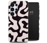 Selencia Coque arrière Vivid pour Samsung Galaxy S25 Ultra - Art Wave Black
