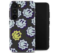 Selencia Coque arrière Vivid pour Samsung Galaxy S23 - Wavy Smiley Green