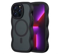 Selencia Coque arrière Wavy avec MagSafe pour Apple iPhone 13 Pro - Noir