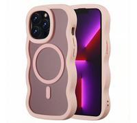 Selencia Coque arrière Wavy avec MagSafe pour Apple iPhone 13 Pro - Soft Pink