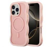 Selencia Coque arrière Wavy avec MagSafe pour Apple iPhone 16 Pro - Soft Pink