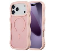 Selencia Coque arrière Wavy avec MagSafe pour Apple iPhone 17 Pro Max - Soft Pink