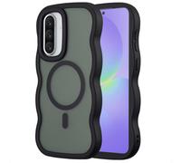 Selencia Coque arrière Wavy avec MagSafe pour Samsung Galaxy A36 / A56 - Noir