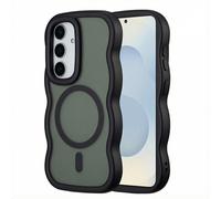 Selencia Coque arrière Wavy avec MagSafe pour Samsung Galaxy S25 / S24 - Noir