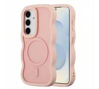 Selencia Coque arrière Wavy avec MagSafe pour Samsung Galaxy S25 / S24 - Soft Pink