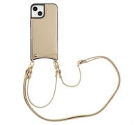 Selencia Coque de télephone Nova avec cordon et porte-cartes pour Apple iPhone 14 / 13 - Beige
