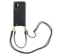 Selencia Coque de télephone Nova avec cordon et porte-cartes pour Samsung Galaxy A36 / A56 - Noir