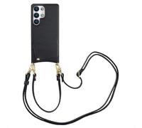 Selencia Coque de télephone Nova avec cordon et porte-cartes pour Samsung Galaxy S25 Ultra - Noir