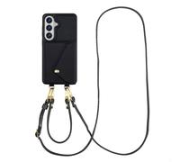 Selencia Coque de télephone Sera avec cordon et porte-cartes enveloppe pour Samsung Galaxy S26 - Noir