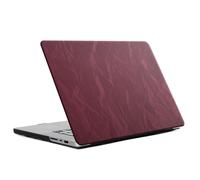 Selencia Coque en velours pour Apple MacBook Pro 14 pouces (2021 / 2023 M3 chip / 2024 M4 chip / 2025 M5 chip) - Rouge foncé