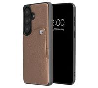 Selencia Coque Riva avec porte-cartes pour Samsung Galaxy S26 Plus - Mocha Brown