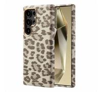 Selencia Coque Sabi imprimé panthère avec MagSafe pour Samsung Galaxy S24 Ultra - Soft Ivory