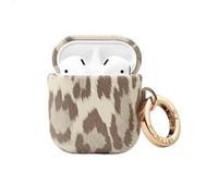 Selencia Coque Sabi motif panthère pour Airpods 1 / 2 - Soft Ivory G