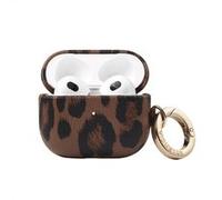 Selencia Coque Sabi motif panthère pour Apple Airpods 3 - Mocha Brown