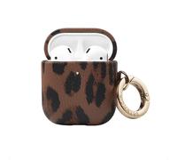 Selencia Coque Sabi pour Apple AirPods 1 / 2 - imprimé léopard - Mocha Brown