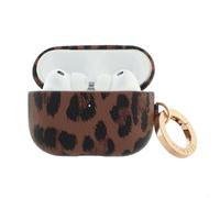 Selencia Coque Sabi motif panthère pour Apple Airpods Pro 3 - Mocha Brown
