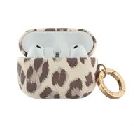 Selencia Coque Sabi motif panthère pour Apple Airpods Pro 3 - Soft Ivory