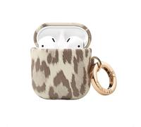 Selencia Coque Sabi pour AirPods 1 / 2 - imprimé léopard - Soft Ivory