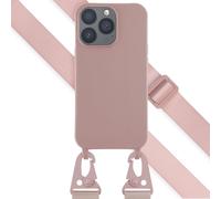 Selencia Coque silicone avec cordon amovible pour iPhone 13 Pro - Sand Pink