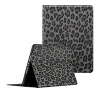 Selencia Selencia Coque tablette Sabi avec imprimé léopard iPad 9 (2021) 10.2 pouces / iPad 8 (2020) 10.2 pouces / iPad 7 (2019) 10.2 pouces Midnight Black Noir