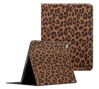 Selencia Coque tablette Sabi avec imprimé léopard pour Apple iPad 11 (2025) 11 pouces A16 / iPad 10 (2022) 10.9 pouces - Mocha Brown