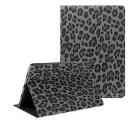 Selencia Coque tablette Sabi avec imprimé léopard pour Samsung Galaxy Tab A11 Plus - Midnight Black