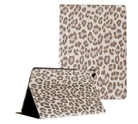 Selencia Coque tablette Sabi avec imprimé léopard pour Samsung Galaxy Tab A11 Plus - Soft Ivory