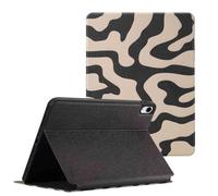 Selencia Tablethoes pour Apple iPad 11 (2025) 11 inch A16 / iPad 10 (2022) 10.9 inch - Art Wave Black