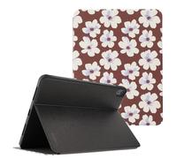Selencia Coque tablette Vivid pour Apple iPad 11 (2025) 11 pouces A16 / iPad 10 (2022) 10.9 pouces - Choco Flower Pop