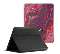 Selencia Coque tablette Vivid pour Apple iPad 11 (2025) 11 pouces / iPad 10 (2022) 10.9 pouces - Marble Plum