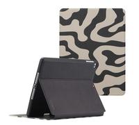 Selencia Coque tablette Vivid pour Apple iPad 6 (2018) 9.7 pouces / iPad 5 (2017) 9.7 pouces - Art Wave Black