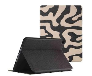 Selencia Coque tablette Vivid pour Apple iPad 9 (2021) 10.2 pouces / iPad 8 (2020) 10.2 pouces / iPad 7 (2019) 10.2 pouces - Art Wave Black