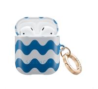 Selencia Coque Vivid pour Apple AirPods 1 / 2 - Wave Vibes Classic Blue