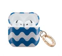 Selencia Coque Vivid pour Apple AirPods 4 - Wave Vibes Classic Blue