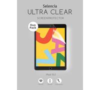 Selencia Duo Pack Screenprotector pour l'Apple iPad 9 (2021) 10.2 pouces / iPad 8 (2020) 10.2 pouces / iPad 7 (2019) 10.2 pouces