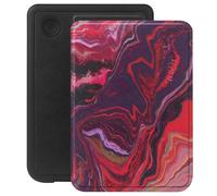 Selencia Étui de liseuse portefeuille Vivid pour Kobo Clara Colour / Clara BW - Marble Purple
