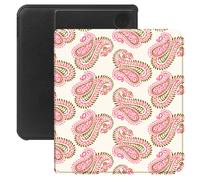 Selencia Étui de liseuse portefeuille Vivid pour Kobo Libra Colour - Paisley Blush